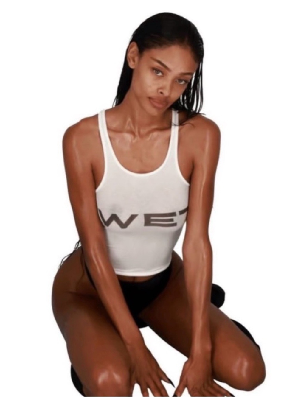 YZY X Mowalola WET tank top